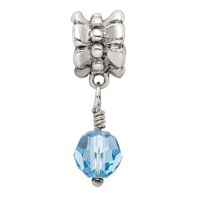 Sterling Silver Crystal Dangle Bead – view 6