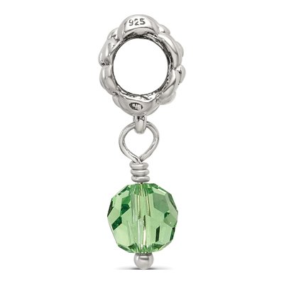 Sterling Silver Crystal Dangle Bead – view 4