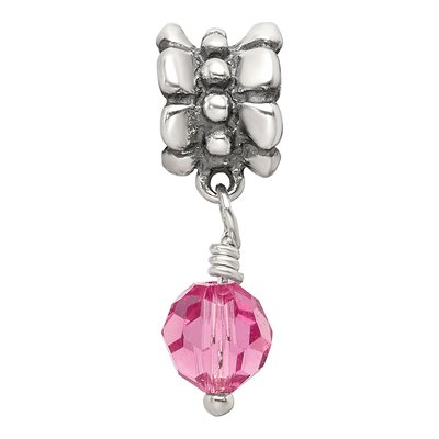 Sterling Silver Crystal Dangle Bead – view 5