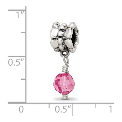 Sterling Silver Crystal Dangle Bead – view 6
