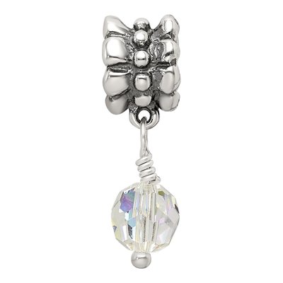 Sterling Silver Crystal Dangle Bead – view 5