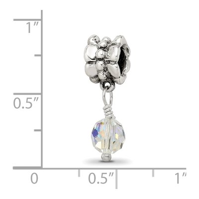 Sterling Silver Crystal Dangle Bead – view 6