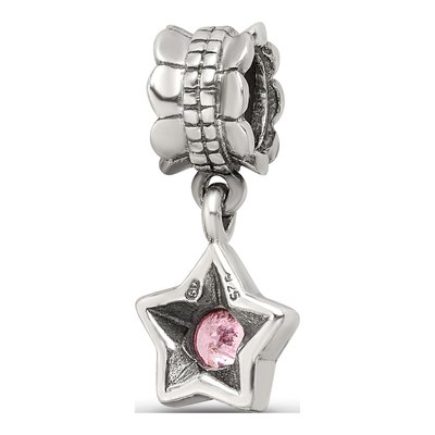 Sterling Silver CZ Star Dangle Bead – view 7