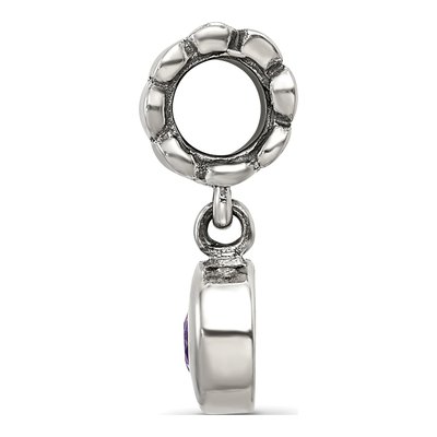Sterling Silver CZ Dangle Bead – view 4