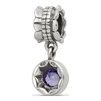 Sterling Silver CZ Dangle Bead – view 7