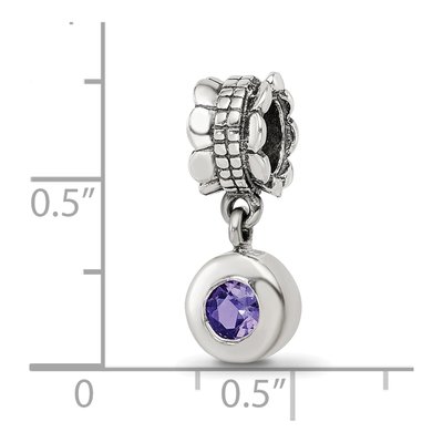 Sterling Silver CZ Dangle Bead – view 8