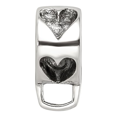 Sterling Silver Heart Loop Bead – view 5