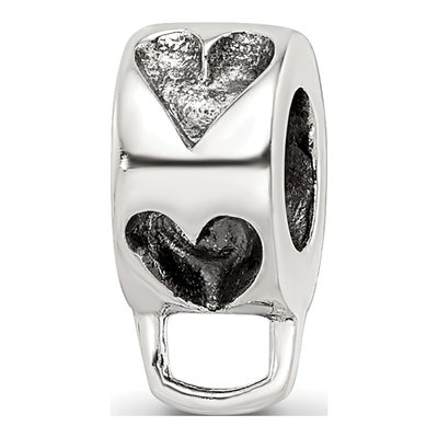 Sterling Silver Heart Loop Bead