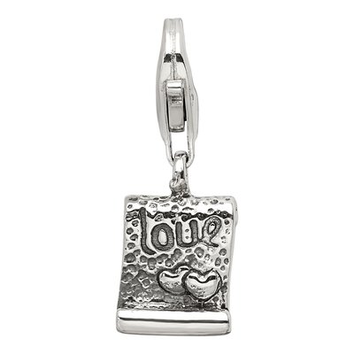 Sterling Silver Love Note Click-On Bead – view 5