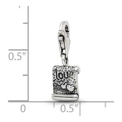Sterling Silver Love Note Click-On Bead – view 7