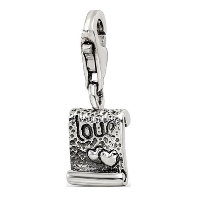 Sterling Silver Love Note Click-On Bead