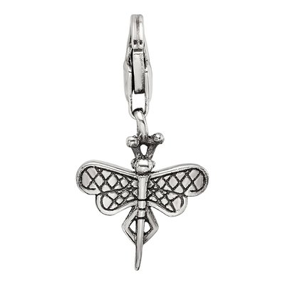 Sterling Silver Dragonfly Click-On Bead – view 5