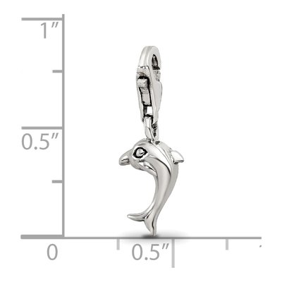 Sterling Silver Dolphin Click-On Bead – view 5