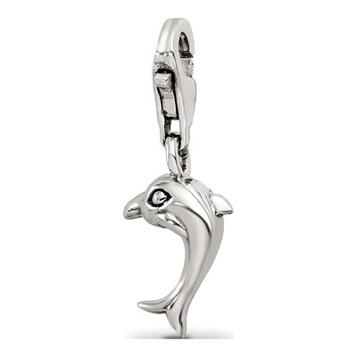 Sterling Silver Dolphin Click-On Bead