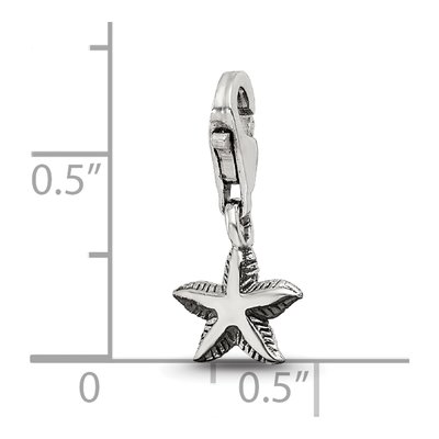 Sterling Silver Starfish Click-On Bead – view 5