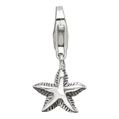 Sterling Silver Starfish Click-On Bead – view 6
