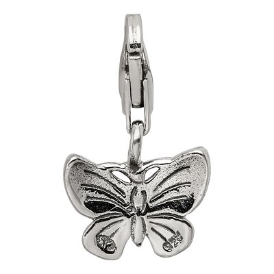Sterling Silver Butterfly Click-On Bead – view 6