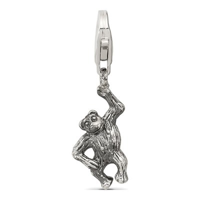 Sterling Silver Monkey Click-On Bead – view 7