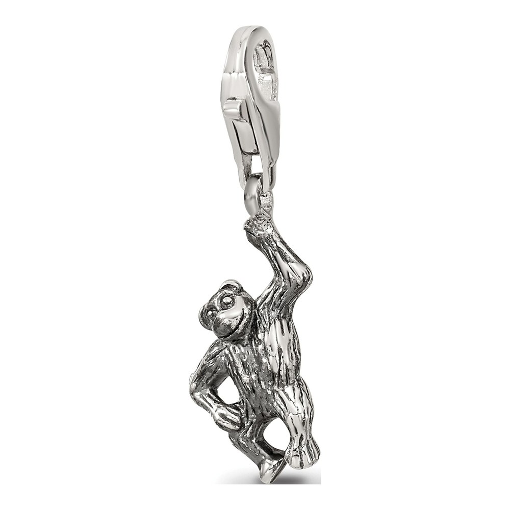 Sterling Silver Monkey Click-On Bead