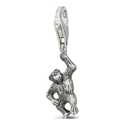 Sterling Silver Monkey Click-On Bead