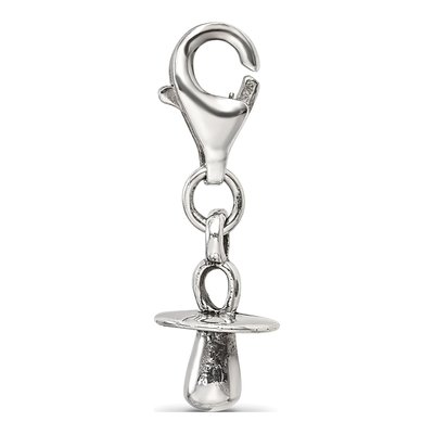 Sterling Silver Baby Pacifier Click-On Bead – view 4