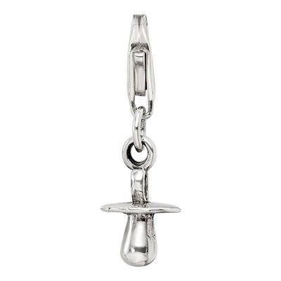 Sterling Silver Baby Pacifier Click-On Bead – view 6