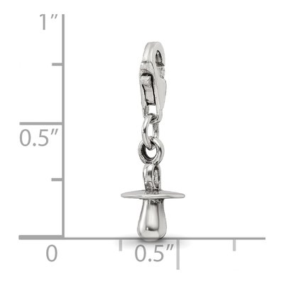Sterling Silver Baby Pacifier Click-On Bead – view 7