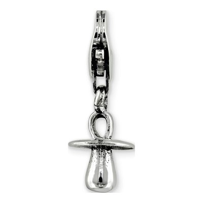 Sterling Silver Baby Pacifier Click-On Bead – view 8