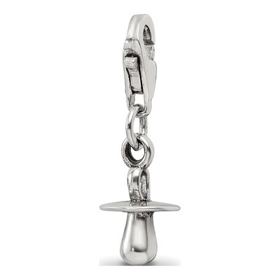 Sterling Silver Baby Pacifier Click-On Bead