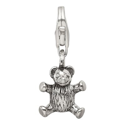 Sterling Silver Teddy Bear Click-On Bead – view 6