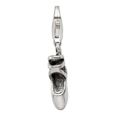 Sterling Silver Ballet Slipper Click-On Bead – view 5