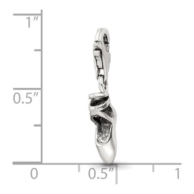 Sterling Silver Ballet Slipper Click-On Bead – view 6