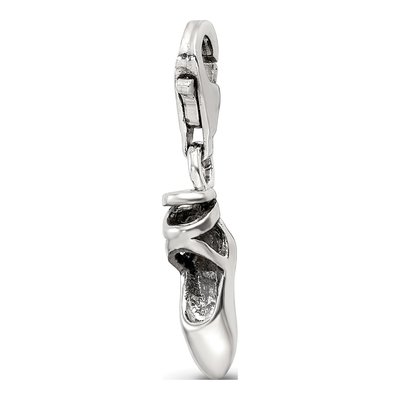 Sterling Silver Ballet Slipper Click-On Bead
