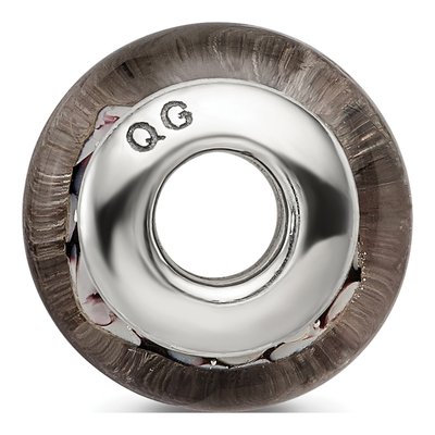 Sterling Silver Black Glass Bead – view 4