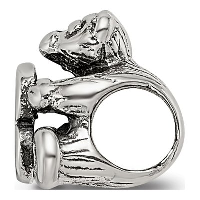 Sterling Silver Kids Letter B Bead – view 4