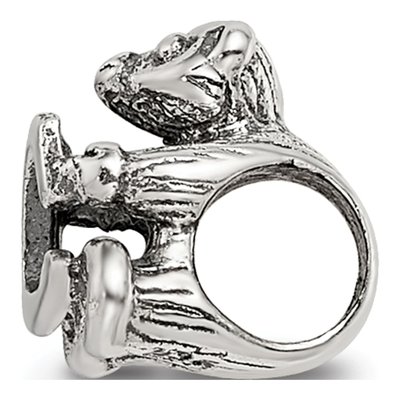 Sterling Silver Kids Letter C Bead – view 4