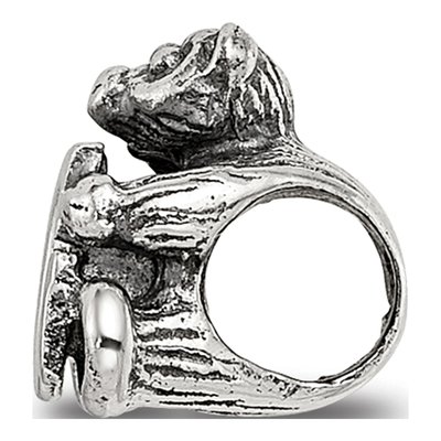 Sterling Silver Kids Letter G Bead – view 4