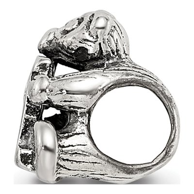 Sterling Silver Kids Letter H Bead – view 4