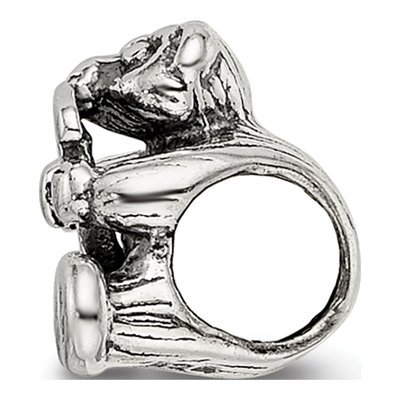Sterling Silver Kids Letter J Bead – view 4