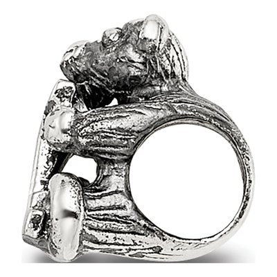 Sterling Silver Kids Letter K Bead – view 4