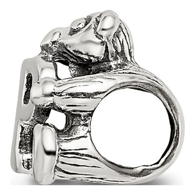 Sterling Silver Kids Letter P Bead – view 4
