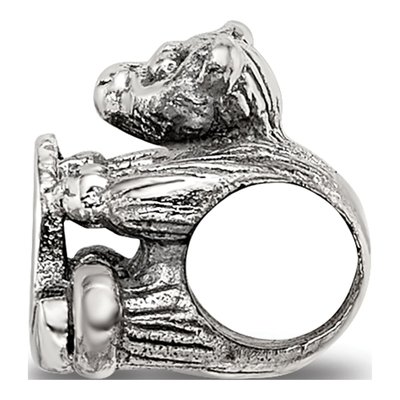 Sterling Silver Kids Letter Q Bead – view 4