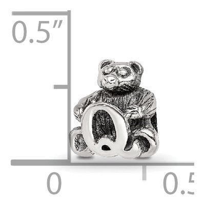 Sterling Silver Kids Letter Q Bead – view 6
