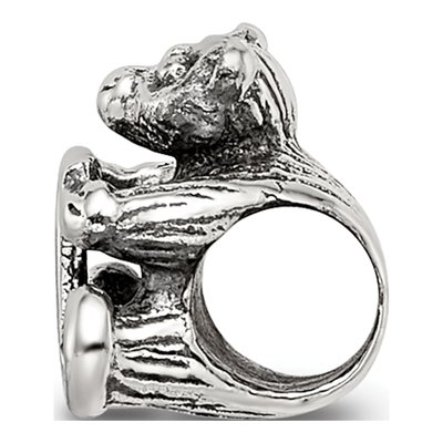 Sterling Silver Kids Letter T Bead – view 4