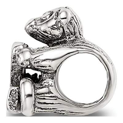Sterling Silver Kids Letter Z Bead – view 4
