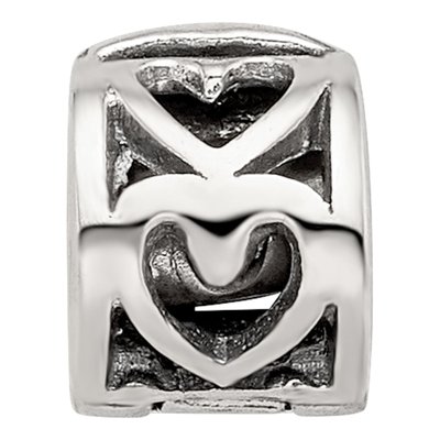 Sterling Silver Heart Clip Bead – view 5