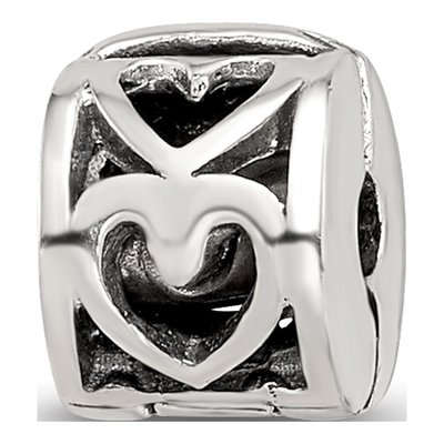 Sterling Silver Heart Clip Bead