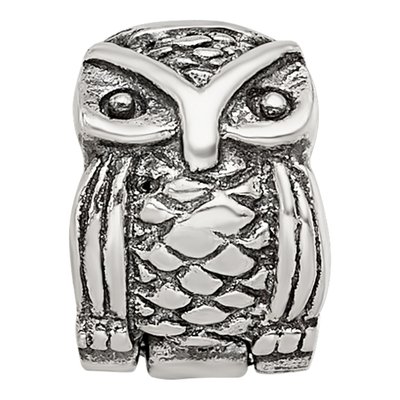 Sterling Silver Kids Owl Clip Bead – view 5