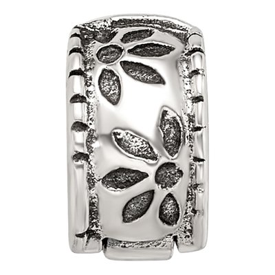 Sterling Silver Kids Floral Clip Bead – view 5