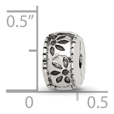 Sterling Silver Kids Floral Clip Bead – view 6